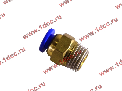 Фитинг (бронза, прямой, П конус 10) d-6 HOWO (ХОВО)  фото 1 Самара