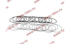Кольцо уплотнительное гильзы цилиндра (комплект 12 тонких и 12 толстых) двигатель TD226B6G фото Самара